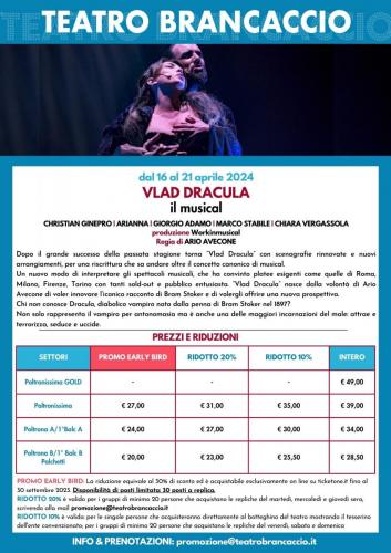 Presentazione VLAD DRACULA il musical - Brancaccio 23-24